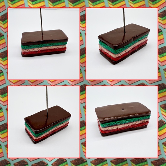 Italian Rainbow Cookie Place Card Holders – Set of 4 | Holiday Table Décor - Picture 10 of 10